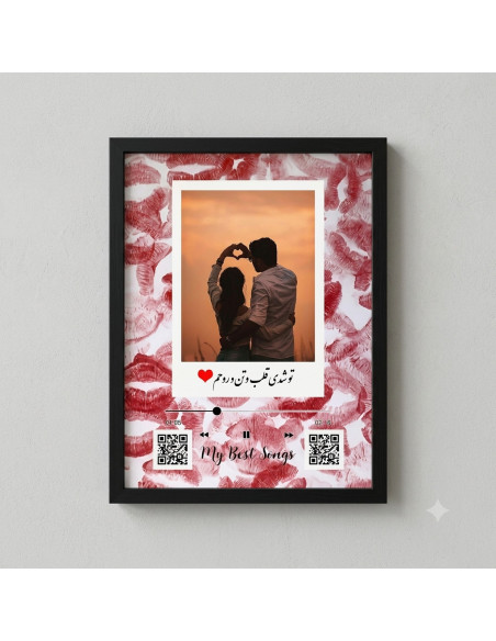 تابلو بوس با عکس و تابلو  - عکاسی نگاتیو